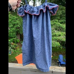 Tea Collection new without tags linen ruffle top size 12 dress